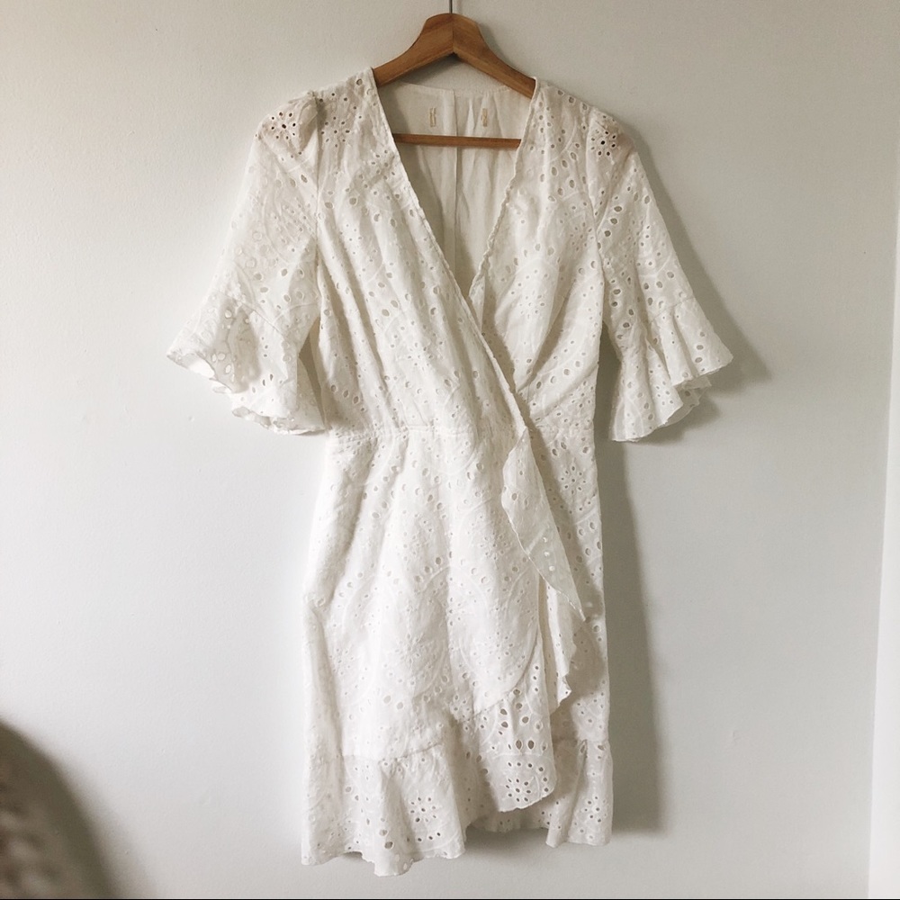 White Eyelet Garden Party Dress